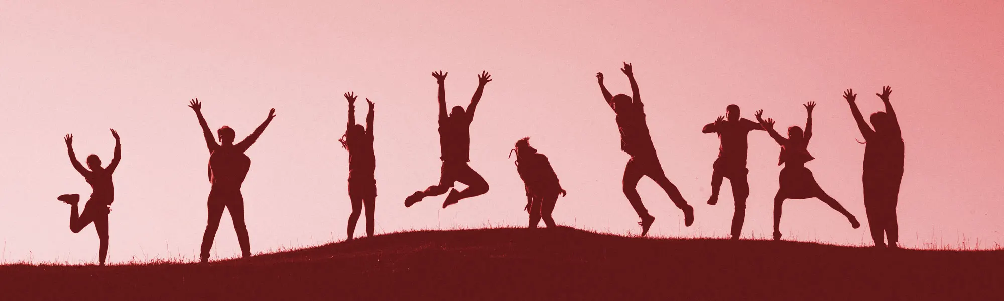 People jumping, edited photo by Val Vesa on Unsplash